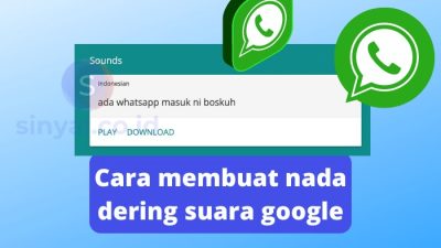 cara membuat nada dering suara google