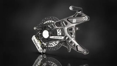 Swingarm CTC Racing dirancang dengan ketebalan 7 cm dan mengusung material aluminium T6.