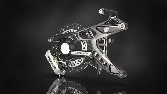 Swingarm CTC Racing dirancang dengan ketebalan 7 cm dan mengusung material aluminium T6.