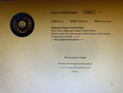 Kejari Solok Selatan Diduga Tutup Akses Publik Usai Beredarnya Video Syur, Akun Medsos Diprivat