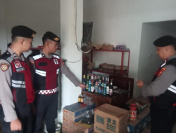 Polres OKU Selatan Laksanakan Patroli Pekat Ops Pekat Musi, Amankan Miras sebagai Barang Bukti